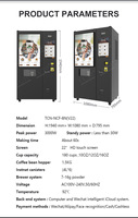 Distributeur automatique de café en grains TCN, distributeur automatique de boissons froides entièrement automatique pour les entreprises avec prise en charge multilingue