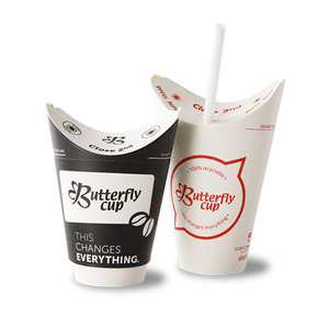 Tazze da Caffè Personalizzate con Stampa Personalizzata per Asporto, Ecologiche, a Doppia Parete Ondulata, in Carta, per Caffè - Product Image 5