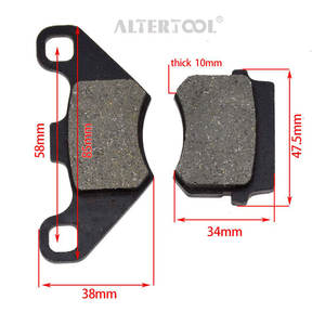 Muestra de cerámica de alta calidad de freno Pad Quad de la bici de la suciedad ATV Go Kart 150CC de XRX 200cc Blazer 200R Twister 150 Powersports - Product Image 3