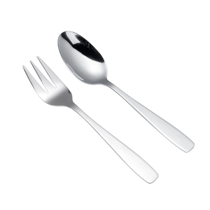 DFU237 Vente en gros et stock de grandes cuillères de service et de fourchettes à 3 dents avec logo personnalisé. - Product Image 1