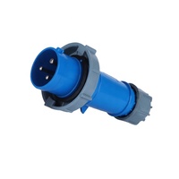 Prise industrielle mâle étanche IP67, 3 broches, 220V, 32A, IEC/CEE, prise électrique industrielle, 32 ampères, 2P+T