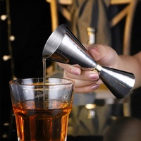 D-RTS – Nouveau Kit d'outils de barman de luxe personnalisé avec logo, en acier inoxydable écologique, avec jigger et anneau doré, pour usage domestique, coloris argent, noir, cuivre