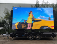 Affichage LED mobile couleur pleine gamme EF16 P5 sur remorque - Écran publicitaire extérieur haute luminosité avec SDK