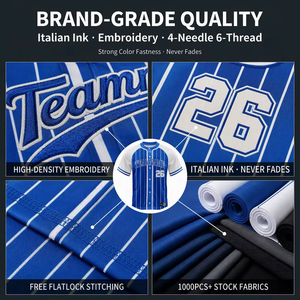 Maillot de baseball personnalisé avec drapeau américain, impression par sublimation, boutons intégraux, étoiles et rayures, uniforme de baseball pour hommes, jeunes et équipes - Product Image 6