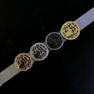 Mode Bracelet En Acier Inoxydable Bracelet Charmes En Gros Cuivre Lèvres Micro Pave CZ Cubique Zircone <span class=keywords><strong>Montre</strong></span> Bijoux charme - Product Image 4