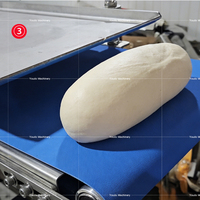 Machine de formage de pâte continue à haute productivité pour usine de transformation alimentaire, pain, hot-dogs, toasts