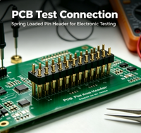Connecteur à broches à ressort Denentech 3,00 mm, pas de 3,00 mm, double rangée, type à souder, pour PCB