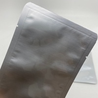 Sachet en aluminium plat imprimé avec logo personnalisé, emballage jetable thermoscellable, sachet laminé à trois soudures latérales, résistant à l'humidité