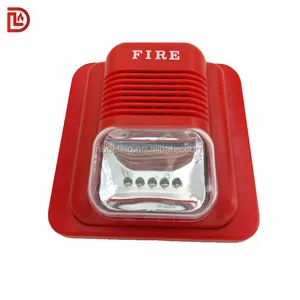 Wireless Addressable Fire Siren 100db Fire Alarm System Sounder Warning Siren With Strobe