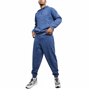 ชุดวอร์มซักกรดสำหรับผู้ชายทรงหลวมฟิตผลิตจากโรงงาน - Product Image 1