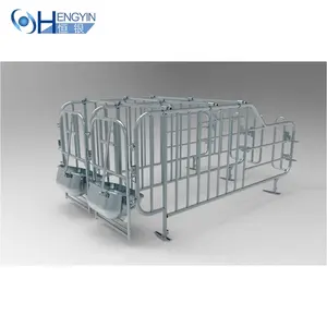 Cages de gestation galvanisées à chaud globales de vente directe d'usine pour la caisse de porc de gestation de porcs