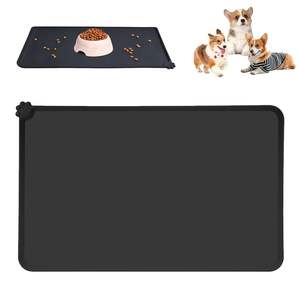 Hot Waterproof Pet Feeding High <b>Raised</b> Edge BPA Free <b>Dog</b> Cat <b>Food</b> Mat Prevent Spills Thick Placemat Water <b>Bowl</b> Pet Supply - Product Image 4