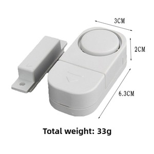 Alarma inalámbrica para puertas y ventanas interiores de alto Decibelio, producto de seguridad y protección antirrobo personalizado de fábrica - Product Image 5