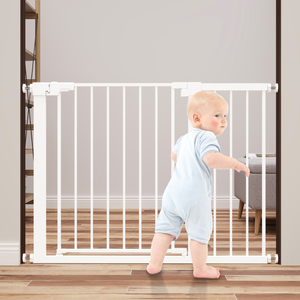 Barrière de sécurité pour bébé en métal à fixation murale, clôture en métal, <span class=keywords><strong>garde</strong></span>-<span class=keywords><strong>corps</strong></span> d'<span class=keywords><strong>escalier</strong></span>, conception multifonctionnelle, barrière de sécurité en métal pour bébé - Product Image 2