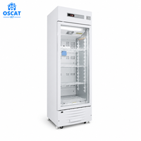OSCAT 238L 2~8 ℃   Réfrigérateur de laboratoire avec contrôle par microprocesseur, alarme haute/basse température et dégivrage automatique pour usage pharmaceutique et hospitalier