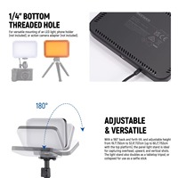 Kit d'éclairage vidéo LED bicolore dimmable NEEWER (lot de 2) avec panneaux lumineux portables, supports et filtres en plastique pour studio photo