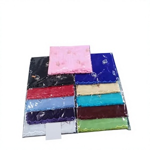 Châle en voile brodé motif feuille avec accent pierre et bord festonné 220 cm pour femme, doux, OEM ODM personnalisé, vente en gros - Product Image 3