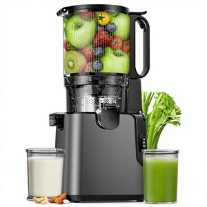 Extracteur de jus à froid 2-en-1 400W avec grande goulotte pour légumes et fruits entiers, nettoyage facile, protection contre la surchauffe, moteur silencieux, <span class=keywords><strong>PVC</strong></span> - Product Image 1