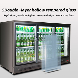 Expositor de botellas de cerveza comercial, refrigerador, puerta de cristal, encimera, mesa, Mini <span class=keywords><strong>Bar</strong></span>, refrigerador, puerta de cristal, escaparate de refrigeración por aire - Product Image 5