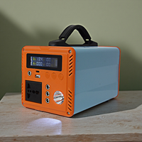 Adaptateur secteur mobile extérieur 200W alimenté par batterie LiFePO4, onduleur à onde sinusoïdale pure, prêt pour l'énergie solaire, compatible voiture, système de stockage d'énergie