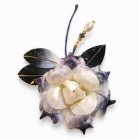 Fleurs artificielles faites à la main, barrettes et accessoires pour cheveux en soie pour mariages et cadeaux de mariage