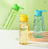 Bouteille d'eau sport grande capacité transparente en PET pour extérieur, gourde isotherme, cadeau publicitaire en plastique
