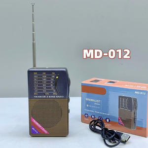 Factory Retro Portable Mini FM AM SW 3 Band Pocket Radio Built In <b>Speaker</b> <b>USB</b> Rechargeable Battery Powered Telescopic Antenna - Product Image 6