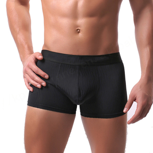 Calzoncillos bóxer de tela transpirable de nuevo diseño, ropa interior personalizada de tallas grandes de tiro medio para hombre, pantalones cortos con estampado de logotipo personalizado - Product Image 3