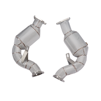 Collecteur d'échappement haute performance SS304 pour Audi S4 S5 A6 A7 3.0T 2.8L 2012+ avec tuyau de descente isolé pour performance accrue