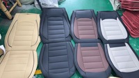 Housse de siège de voiture universelle en cuir Rexine gris et noir personnalisée Marcan Sporty L pour 5 sièges, ensemble de housses de siège de voiture pour Nissan