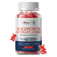 Gummies de glycinate de magnésium et zinc 400mg de qualité alimentaire pour le sommeil, marque privée, fabrication OEM Chine