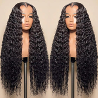 Perruques Lace Front Brésiliennes Vierges Non Transformées pour Femmes Noires, Cheveux Humains Ondulés avec Cuticules Alignées, Perruque Frontale HD Lace