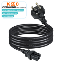 Cordon d'alimentation standard australien AS NZS 3112, prise vers connecteur IEC C15 pour équipement commercial