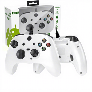 Controlador <span class=keywords><strong>con</strong></span> Cable para PC/P3/box/teléfono, Joystick para Juegos <span class=keywords><strong>con</strong></span> Doble Vibración, Sensor de Movimiento, Botones de Activación Turbo y Macro Programables - Product Image 2