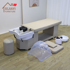 Fauteuil de lavage de luxe moderne Xijiayi pour salon de beauté et spa, avec <span class=keywords><strong>bassin</strong></span> en céramique et <span class=keywords><strong>pompe</strong></span> hydraulique puissante, idéal pour coiffeur, styliste et usage en salle de bain - Product Image 5