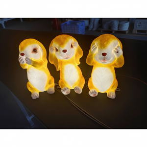 Lámpara de neón LED 3D con forma de conejo, personalizada, IP65, para exteriores, decoración de jardín, luz para el día de Año Nuevo y decoraciones para el patio del hogar. - Product Image 1