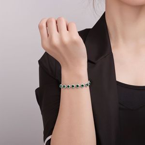 Pulsera de Cristal con Piedras Micro Pavimentadas de Colores, Diseño Redondo, Joyería para Uso Diario - Product Image 4