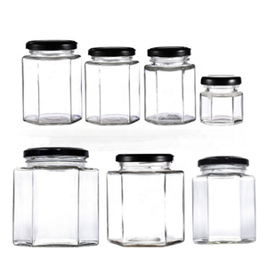 NEWRAY Artículos en Stock Frascos Hexagonales <span class=keywords><strong>de</strong></span> Vidrio <span class=keywords><strong>para</strong></span> <span class=keywords><strong>Miel</strong></span> <span class=keywords><strong>de</strong></span> 45ml 60ml 100ml 180ml 280ml 500ml, Tarro <span class=keywords><strong>de</strong></span> Vidrio <span class=keywords><strong>para</strong></span> Mermelada y Almacenamiento - Product Image 2