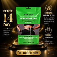 Thé minceur True Body Beauty Flat Tummy Fit avec logo personnalisé pour la perte de poids, la beauté et la détoxification