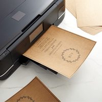 Papier Kraft Brun en Gros, Carton A4 200 g/m² pour Imprimante, Feuilles pour Artisanat et Cartes DIY