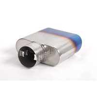 Services OEM fournis, embouts de tuyau d'échappement en acier inoxydable de 63 mm, accessoires de décoration de voiture