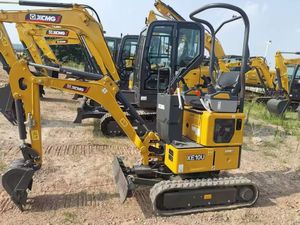 Mini-excavatrice compacte 1,2 tonne la mieux notée, prix de gros, auvent pliable, machine de construction durable, sortie d'usine - Product Image 1