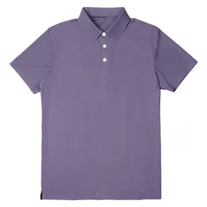Chemises pour hommes en polyester et élasthanne respirant à logo personnalisé, imprimé graphique surdimensionné, vêtements de golf performants, vêtements de travail - Product Image 2