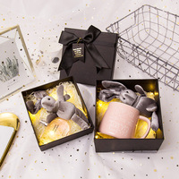 Coffret cadeau de parfum avec logo personnalisé, boîte vide pour cadeau de demoiselle d'honneur avec couvercle