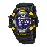 SMAEL 8050 Sportliche Digitaluhren für Herren Wasserdicht mit Hintergrundbeleuchtung LED-Anzeige Armbanduhr für Schüler der Mittelstufe Montre Reloj