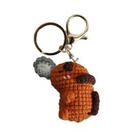 Peluche Capybara au Crochet Fait Main, Adorable Poupée Amigurumi Capy, Animal Relaxant et Décontractant, Cadeau Meme Internet pour Adultes et Enfants, Anime