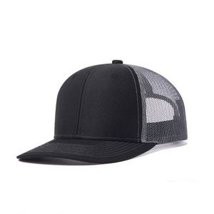 Casquettes en coton vierges personnalisables en gros avec logo, casquette trucker Richardson 112 en maille à fermeture snapback - Product Image 4
