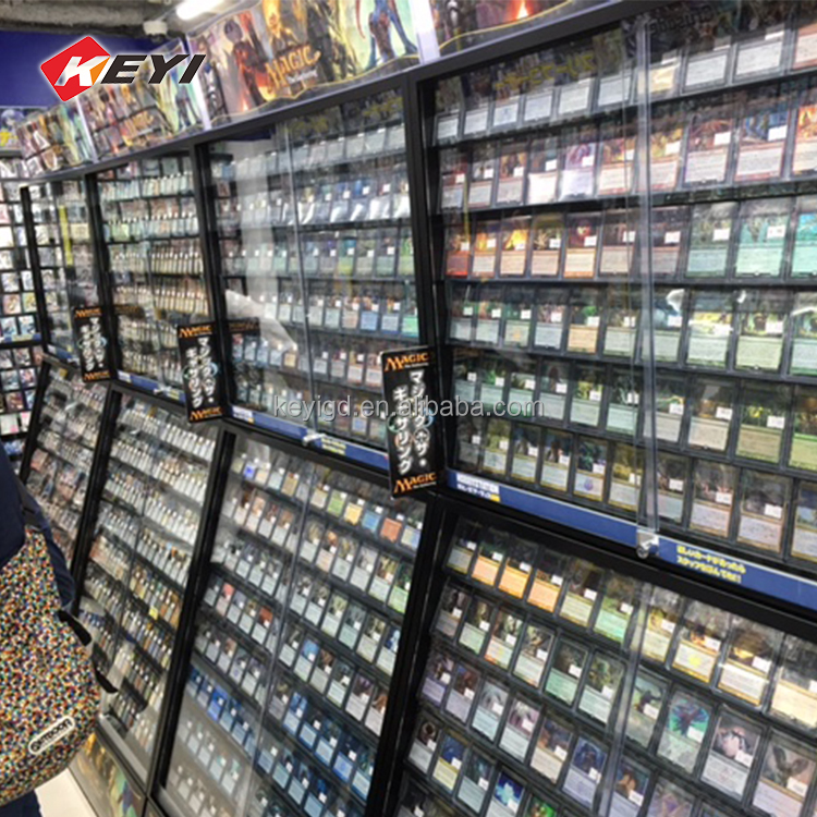 Graded Sports Card Display Case - Lockable Cabinet for Trading Cards,  Custom Sizes & Colors, Durable and Easy to Assemble