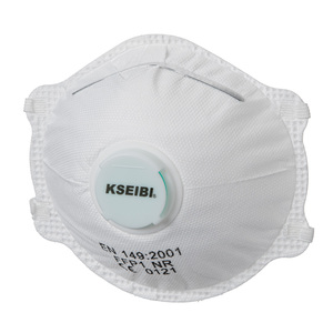 Mascarilla Respiratoria Antipolvo en Forma de Copa para Adultos con Certificación <span class=keywords><strong>CE</strong></span> KSEIBI - Sin Látex, EN <span class=keywords><strong>149</strong></span> 2001 A1 2009 - Paquete de 4 Unidades - Product Image 1