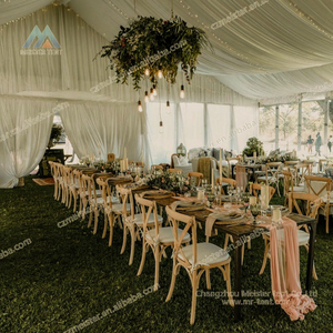 Al Aire Libre personalizado de lujo marco de aluminio estructura estable rojo PVC boda fiesta tienda decoraciones forro tienda para la venta - Product Image 2